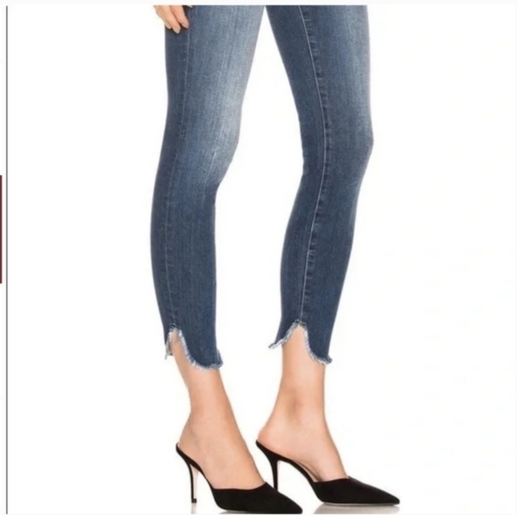 FRAME Le Skinny de Jeanne Jeans Size 28 York Wash Tulip Hem - Picture 3 of 16